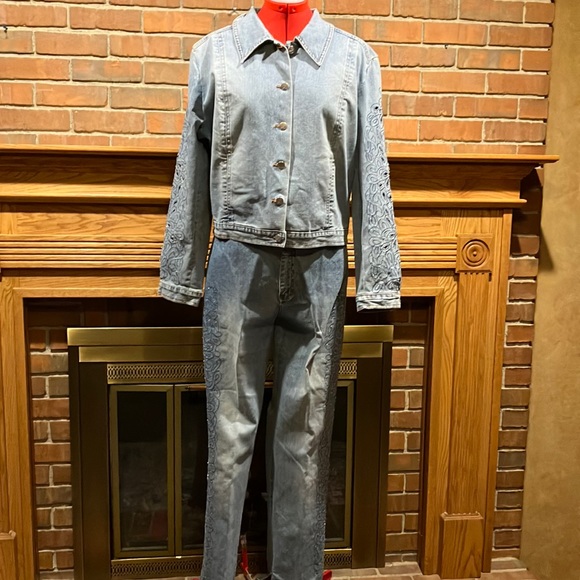 EUC Sz L Lana Erica Jean jacket set - Picture 1 of 10